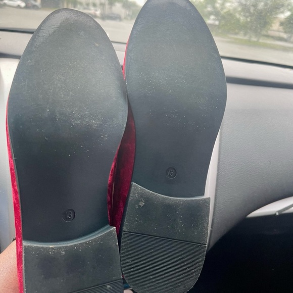 Velvet Men's Slip on Loafers (Red / Black) (Size 13) - Picture 6 of 6